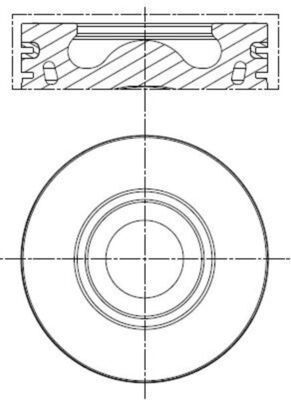 MAHLE Stempel 013pi00137000 for PEUGEOT