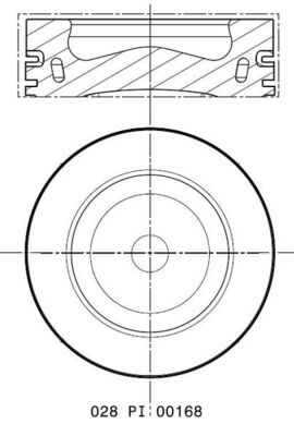 MAHLE Stempel 028pi00168000 for CUPRA VW