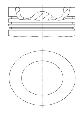MAHLE Stempel 039pi00127000 for OPEL PEUGEOT