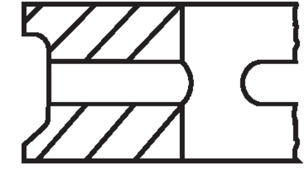 MAHLE Stempelringsæt 01453n0 for FORD