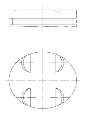 MAHLE Stempel 0052400 for MERCEDES-BENZ
