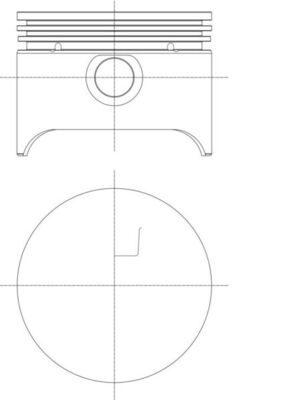 MAHLE Stempel 0017601 for MERCEDES-BENZ