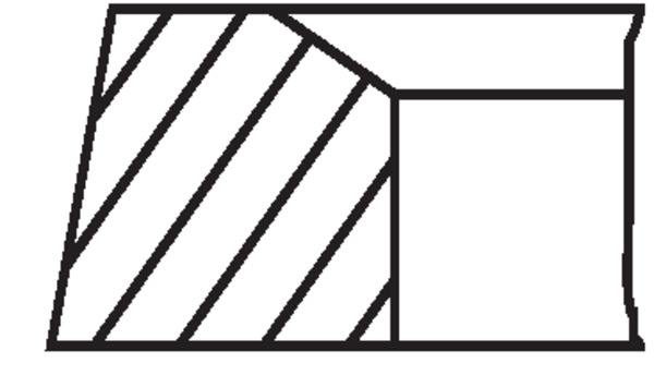 MAHLE Stempelringsæt 00136n0 for MERCEDES-BENZ