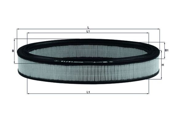KNECHT Luftfilter LX 716 Filterindsats height_mm_209|Højde [mm]|53 outer_diameter_mm_497|Yderdiameter [mm]|311 inner_diameter_1_mm_995|Inder diameter