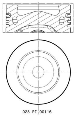 MAHLE Stempel 028pi00116000 for CUPRA