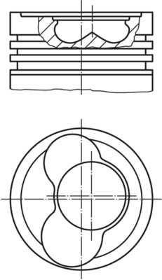 MAHLE Stempel 030 58 02 til cylinder 1-2 for CUPRA