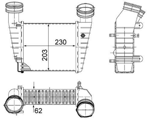 MAHLE Ladeluftkøler CI 347 000S for CUPRA VW