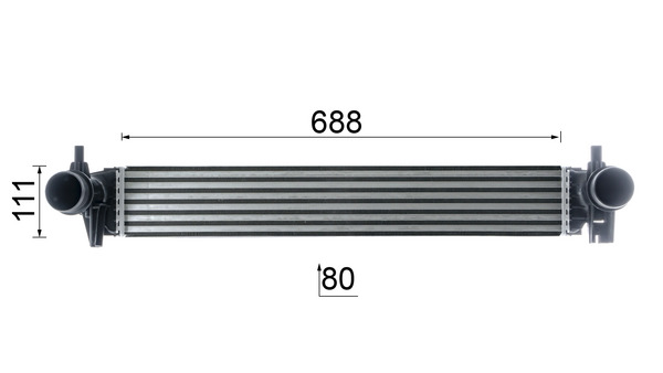 MAHLE Ladeluftkøler CI 402 000P for CUPRA