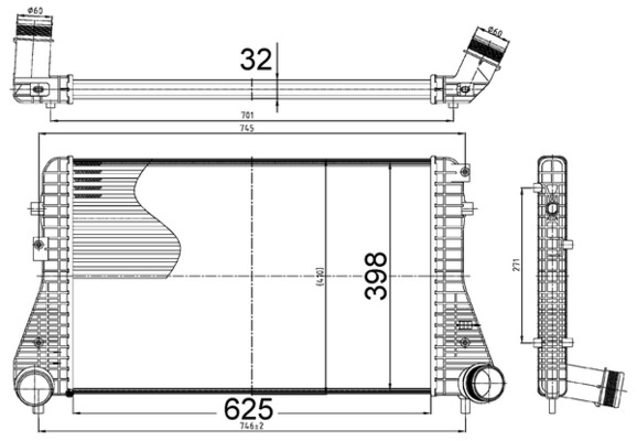 MAHLE Ladeluftkøler CI 517 000S for CUPRA