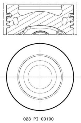 MAHLE Stempel 028pi00100000 for CUPRA