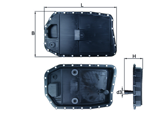Bundkar, automatisk gear MAHLE ORIGINAL HX 154