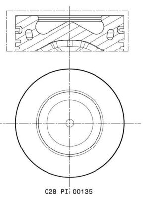 MAHLE Stempel 028pi00135000 for VW CUPRA