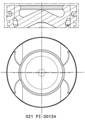 MAHLE Stempel 021pi00134000 for RENAULT