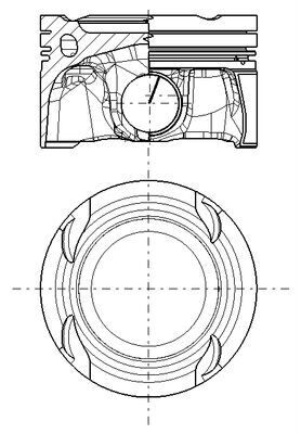MAHLE Stempel 001pi00216000 for MERCEDES-BENZ