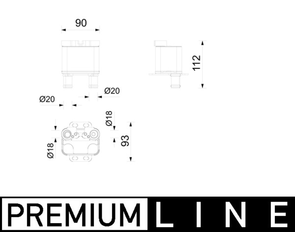 MAHLE Chiller ach4000p for AUDI