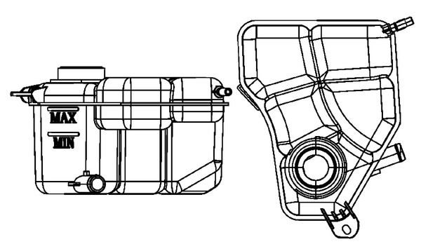 MAHLE Ekspansionsbeholder, kølevæske crt133000s for FORD