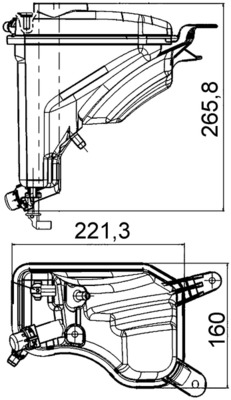MAHLE Ekspansionsbeholder, kølevæske crt207000s for BMW BMW (BRILLIANCE)
