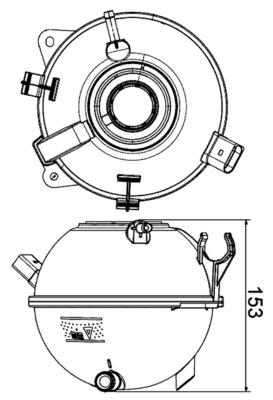 MAHLE Ekspansionsbeholder, kølevæske crt19000s for CUPRA VW