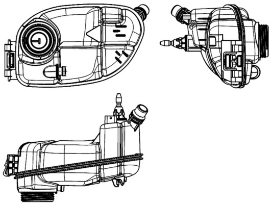 MAHLE Ekspansionsbeholder, kølevæske crt65000s for MERCEDES-BENZ