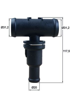 MAHLE Termostat, kølemiddel th5375 for CUPRA