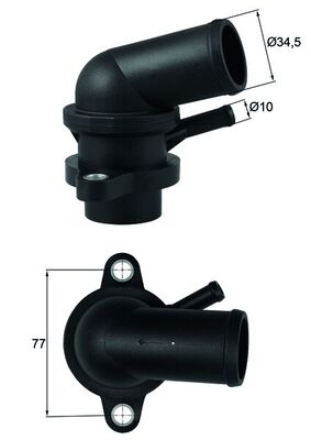 MAHLE Termostat, kølemiddel TI 239 87D for DAEWOO