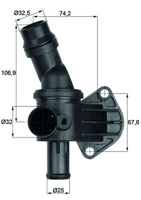 MAHLE Termostat, kølemiddel ti887 for CUPRA