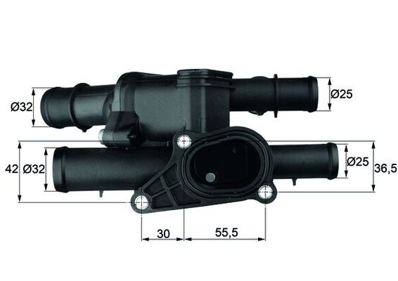 MAHLE Termostat, kølemiddel tm1105 for CUPRA