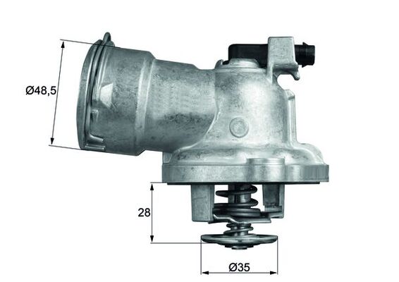 MAHLE Termostat, kølemiddel TM 28 87 for CHRYSLER MERCEDES-BENZ