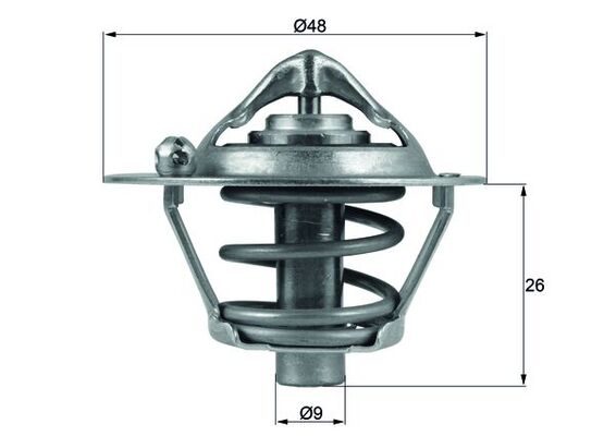 MAHLE Termostat, kølemiddel tx10882d for FORD VOLVO MAZDA