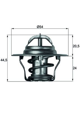 MAHLE Termostat, kølemiddel tx492d for FORD CHRYSLER MAZDA ROVER