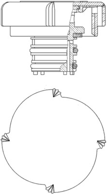 MAHLE Låg, kølemiddelbeholder crb21000p for BMW LAND ROVER