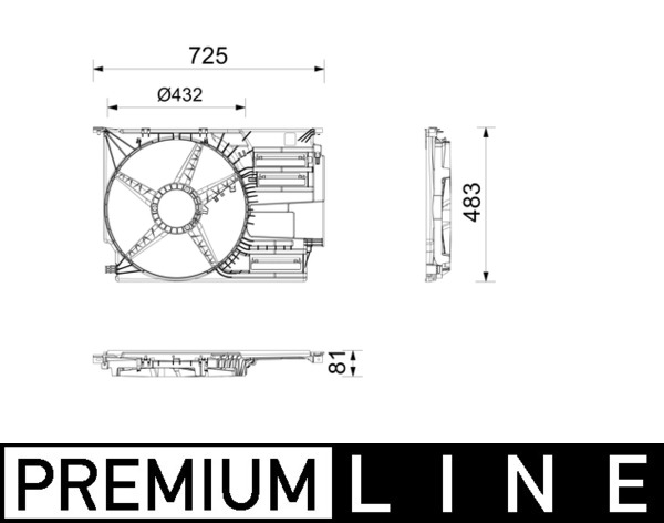 MAHLE Udluftning, ventilator CFS 30 000P for MINI