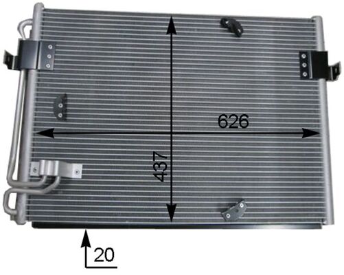 MAHLE Kondensor, klimaanlæg ac174000s for BMW