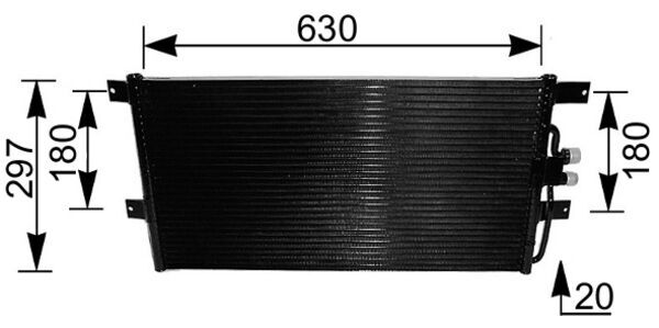 MAHLE Kondensor, klimaanlæg ac217000s for CUPRA