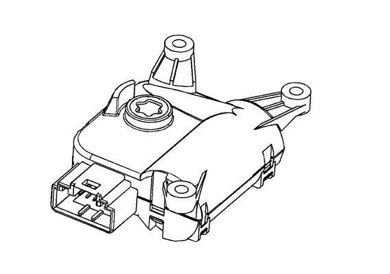 MAHLE Servomotor, blandingsklap AA 108 000P for MERCEDES-BENZ VW