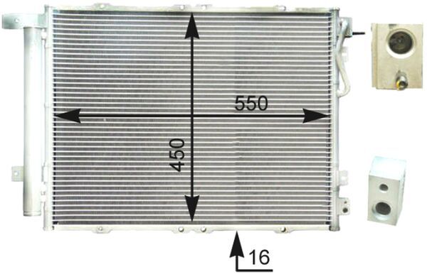 MAHLE Kondensor, klimaanlæg ac429000p for KIA