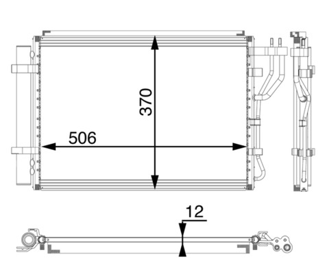MAHLE Kondensor, klimaanlæg ac58000p for KIA