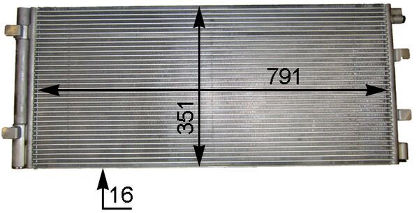 MAHLE Kondensor, klimaanlæg ac776000s for VAUXHALL GENERAL MOTORS NISSAN RENAULT REACH