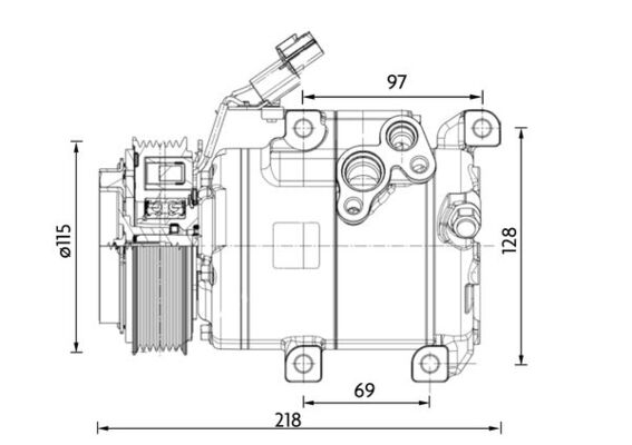 MAHLE Kompressor, klimaanlæg acp1467000p for KIA