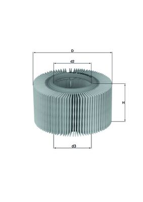 MAHLE Luftfilter lx578 Filterindsats height_mm_209|Højde [mm]|88 outer_diameter_mm_497|Yderdiameter [mm]|151 inner_diameter_1_mm_995|Inder diameter