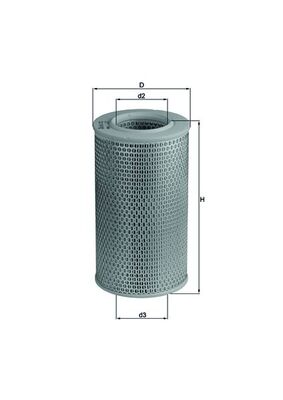 KNECHT Luftfilter lx611 Filterindsats height_mm_209|Højde [mm]|284 outer_diameter_mm_497|Yderdiameter [mm]|158 inner_diameter_1_mm_995|Inder diamete