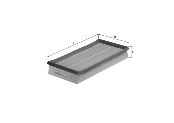 MAHLE Luftfilter lx692 Filterindsats length_mm_203|Længde [mm]|287 width_mm_206|Bredde [mm]|156 height_mm_209|Højde [mm]|45 seal_material_2923|Materia