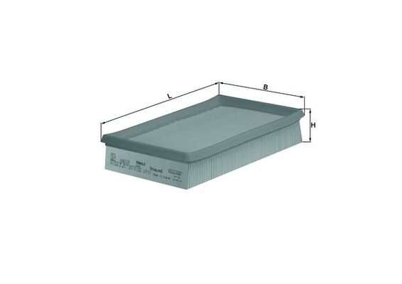 MAHLE Luftfilter lx737 Filterindsats length_mm_203|Længde [mm]|250 width_mm_206|Bredde [mm]|150 height_mm_209|Højde [mm]|38 seal_material_2923|Materia