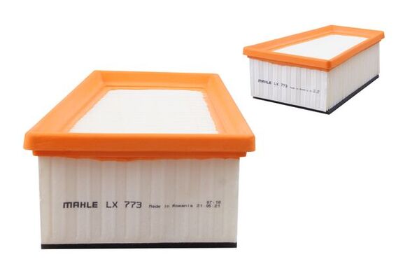 MAHLE Luftfilter lx773 Filterindsats length_mm_203|Længde [mm]|176 width_mm_206|Bredde [mm]|142 height_mm_209|Højde [mm]|78 seal_material_2923|Materia