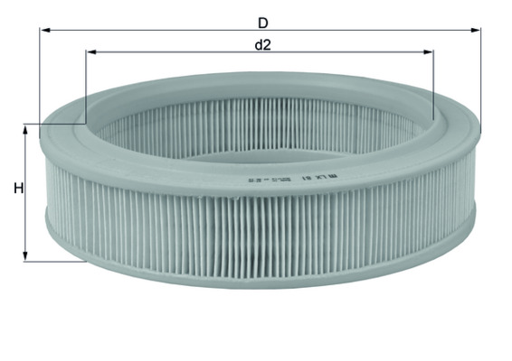 KNECHT Luftfilter lx81 Filterindsats height_mm_209|Højde [mm]|63 outer_diameter_mm_497|Yderdiameter [mm]|245 inner_diameter_1_mm_995|Inder diameter