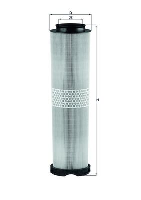 KNECHT Luftfilter lx8164 Filterindsats height_mm_209|Højde [mm]|432 outer_diameter_mm_497|Yderdiameter [mm]|119,8 inner_diameter_1_mm_995|Inder diamet