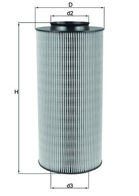 MAHLE Luftfilter lx918 Filterindsats height_mm_209|Højde [mm]|262 outer_diameter_mm_497|Yderdiameter [mm]|117 inner_diameter_1_mm_995|Inder diameter