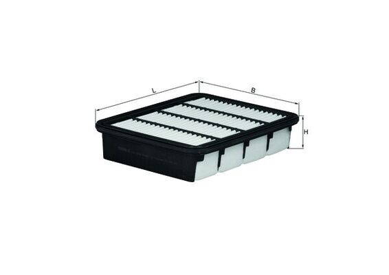 MAHLE Luftfilter lx929 Filterindsats length_mm_203|Længde [mm]|248 width_mm_206|Bredde [mm]|198 height_mm_209|Højde [mm]|53 seal_material_2923|Materia