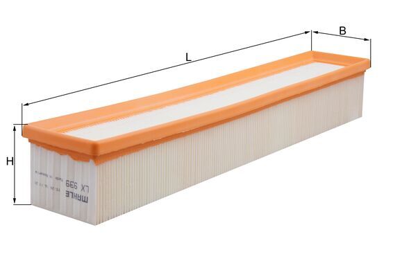 MAHLE Luftfilter lx939 Filterindsats length_mm_203|Længde [mm]|462 width_mm_206|Bredde [mm]|86 height_mm_209|Højde [mm]|70 seal_material_2923|Material
