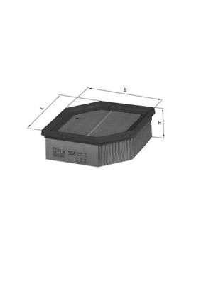 MAHLE Luftfilter lx966 Filterindsats length_mm_203|Længde [mm]|122 width_mm_206|Bredde [mm]|122 height_mm_209|Højde [mm]|44 seal_material_2923|Materia